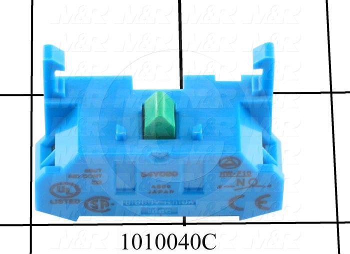 Contact Block, 1 NO, Fingersafe Terminals