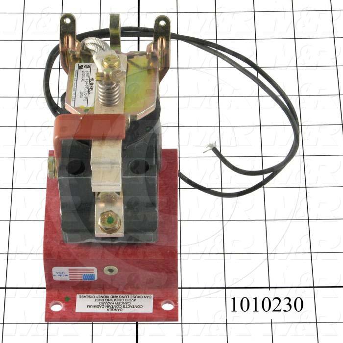 Contactor, 1 Pole, 125VDC Coil, 200A, 2000VAC, Screw Terminal Connection