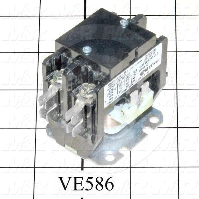 Contactor, 2 Poles, 120VAC Coil, 25A