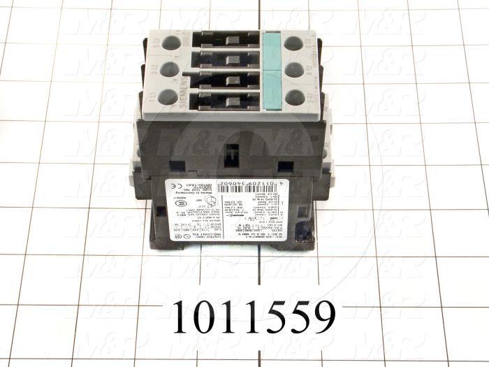 Contactor, 240VAC Coil, 35A, 3 HP @ 3PH 200VAC, 7.5 HP @ 3PH 460VAC, Screw Terminal Connection