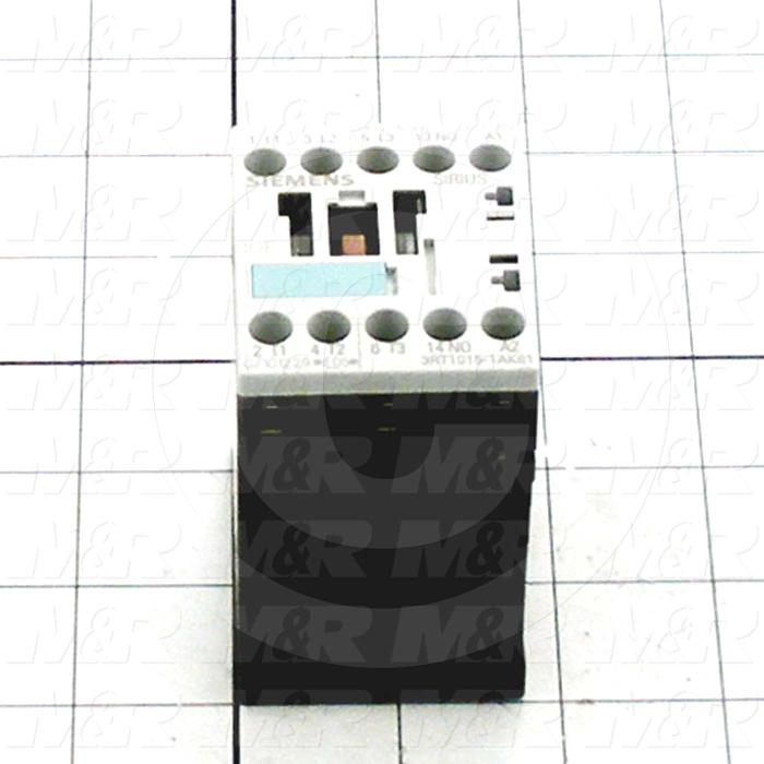 Contactor, 3 Poles, 120VAC Coil, 20A, 1.5 HP @ 3PH 200VAC, 575VAC, 3 HP @ 3PH 460VAC, 1 NO Contacts, Screw Terminal Connection