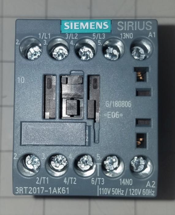 Contactor, 3 Poles, 120VAC Coil, 20A, 3 HP @ 3PH 200VAC, 575VAC, 7.5 HP @ 3PH 460VAC, 1 NO Contacts, Screw Terminal Connection