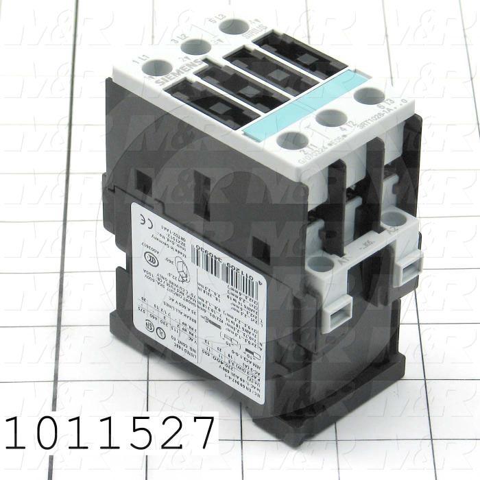 Contactor, 3 Poles, 120VAC Coil, 35A, 7.5 HP @ 3PH 200VAC, 575VAC, 15 HP @ 3PH 460VAC, Screw Terminal Connection