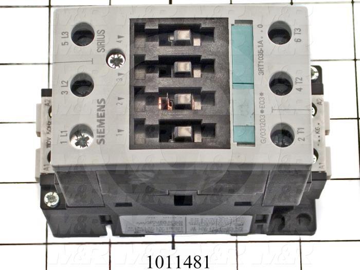 Contactor, 3 Poles, 120VAC Coil, 55A, 10 HP @ 3PH 200VAC, 575VAC, 30 HP @ 3PH 460VAC, Screw Terminal Connection