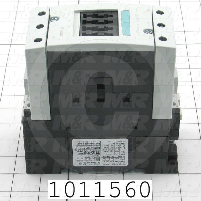 Contactor, 3 Poles, 240VAC Coil, 105A, 25 HP @ 3PH 200VAC, 575VAC, 60 HP @ 3PH 460VAC, Screw Terminal Connection