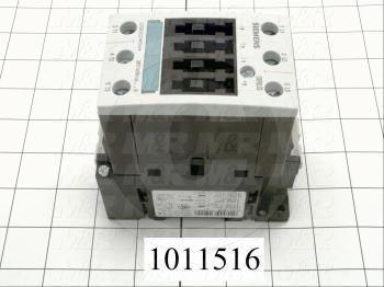 Contactor, 3 Poles, 240VAC Coil, 55A, 10 HP @ 3PH 200VAC, 575VAC, 30 HP @ 3PH 460VAC, Screw Terminal Connection