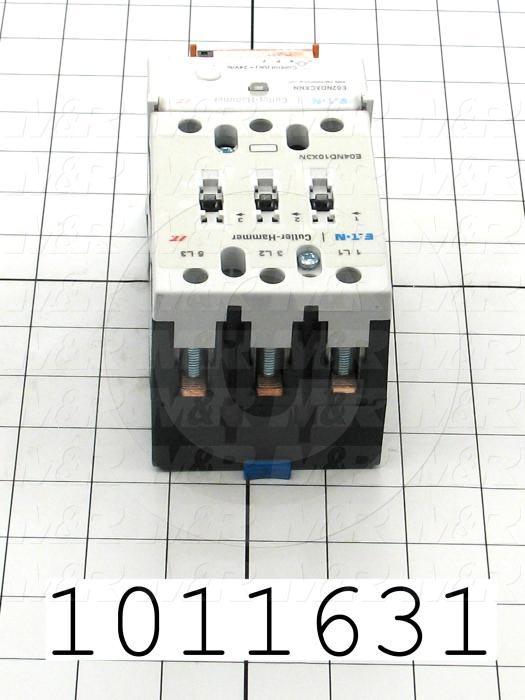 Contactor, 3 Poles, 24VDC Coil, 100A, 20 HP @ 3PH 200VAC, 575VAC, 50HP HP @ 3PH 460VAC, Screw Terminal Connection