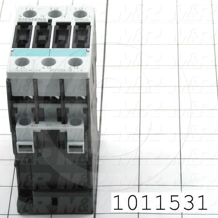 Contactor, 3 Poles, 24VDC Coil, 35A, 5 HP @ 3PH 200VAC, 575VAC, 10 HP @ 3PH 460VAC, Screw Terminal Connection