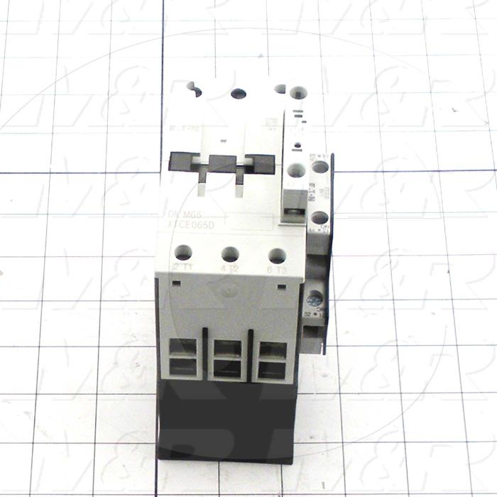 Contactor, 3 Poles, 24VDC Coil, 65A, 20 HP @ 3PH 200VAC, 50HP HP @ 3PH 460VAC, Screw Terminal Connection