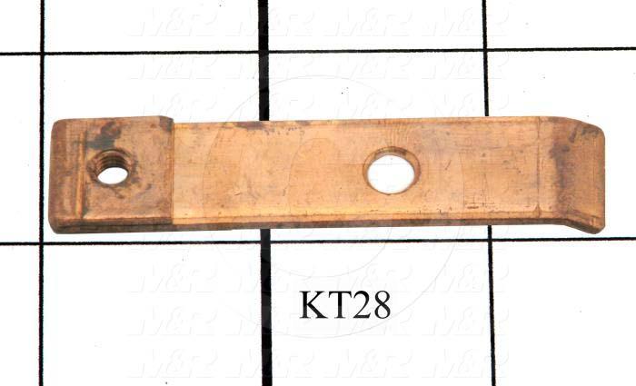 Contacts, Female Half, 0.50", 2.50", 0.063", Copper, Bus Bar, Used on Lamp Drawer Assembly