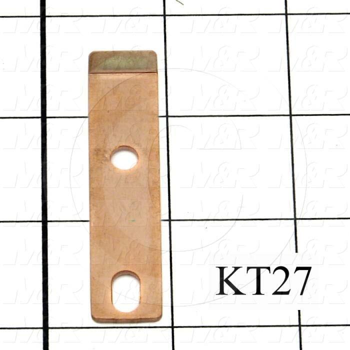 Contacts, Female Half, 0.50", 2.50", 0.063", Copper, Bus Bar, Used on Lamp Drawer Assembly