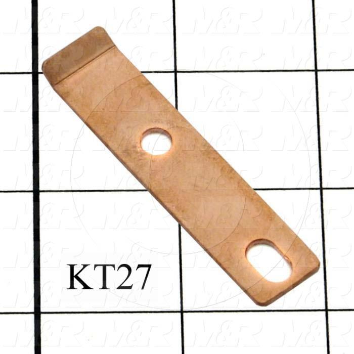 Contacts, Female Half, 0.50", 2.50", 0.063", Copper, Bus Bar, Used on Lamp Drawer Assembly