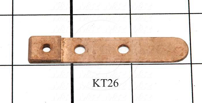 Contacts, Male Flat, 0.50", 2.69", 0.063", Copper, Bus Bar, Used on Lamp Drawer Assembly