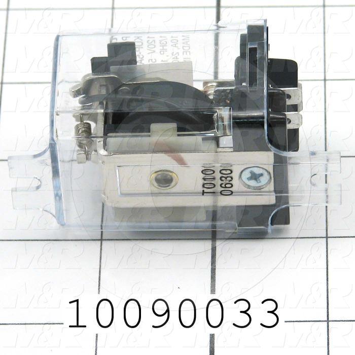 Control Relay, 1 Pole, 120VAC Coil Voltage, SPDT, 10A, 240VAC