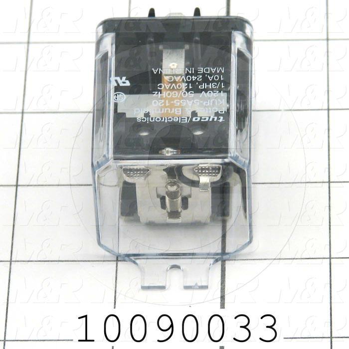 Control Relay, 1 Pole, 120VAC Coil Voltage, SPDT, 10A, 240VAC