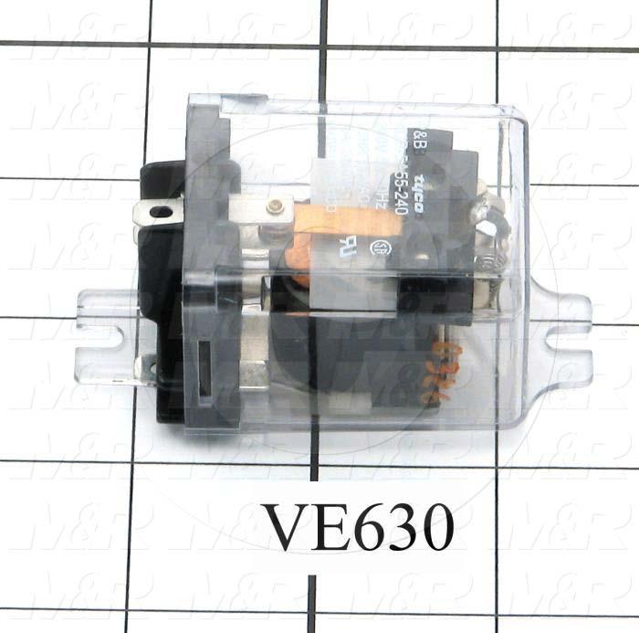 Control Relay, 1 Pole, 230VAC Coil Voltage, SPDT, 10A, 240VAC