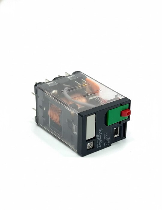 Control Relay, 2 Poles, 120VAC Coil Voltage, DPDT, 12A, 250V, Plug-in