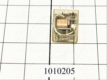 Control Relay, 2 Poles, 120VAC Coil Voltage, DPDT, 1A