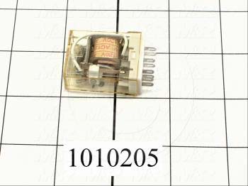 Control Relay, 2 Poles, 120VAC Coil Voltage, DPDT, 1A