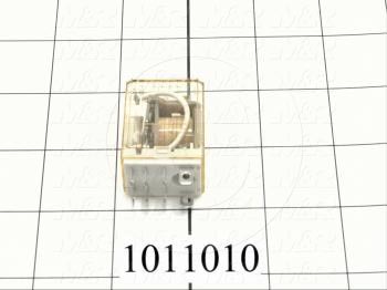 Control Relay, 2 Poles, 230VAC Coil Voltage, DPDT, with Indicator Light, 10A, 230VAC