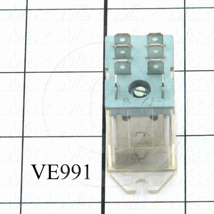 Control Relay, 2 Poles, 240VAC Coil Voltage, DPDT, 13A, 277VAC/28VDC