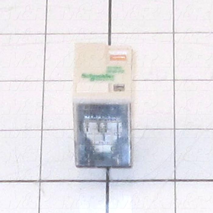 Control Relay, 2 Poles, 24VAC Coil Voltage, DPDT, 12A, 250V, Plug-in