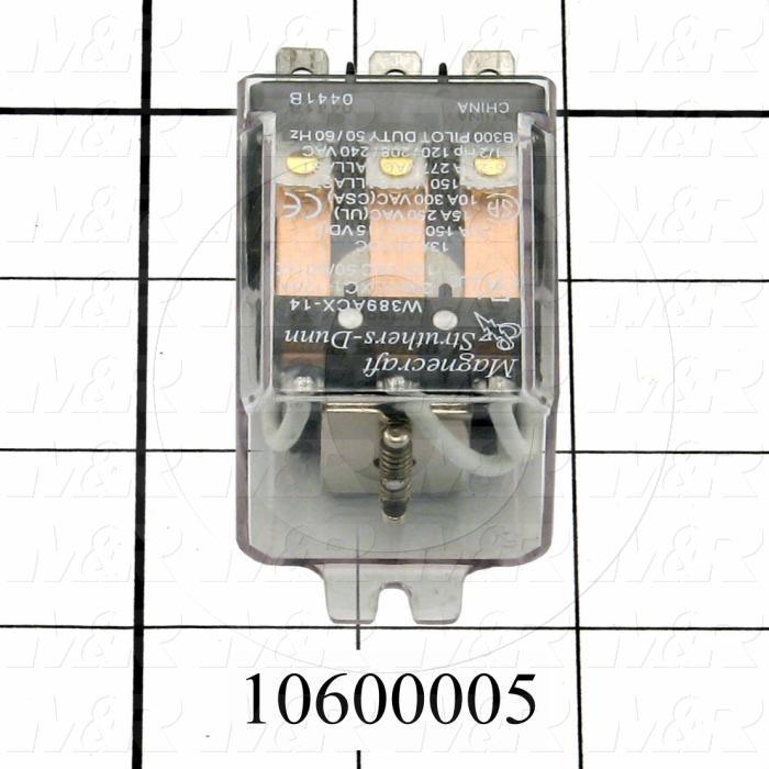 Control Relay, 3PDT, 20A, 120VAC