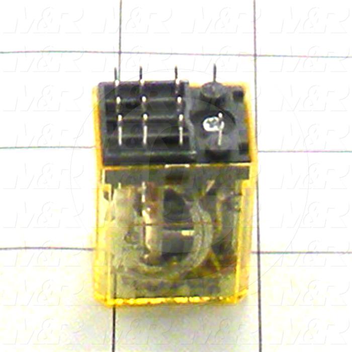 Control Relay, 4 Poles, 120VAC Coil Voltage, 4PDT, with Indicator Light, 1A, 230VAC