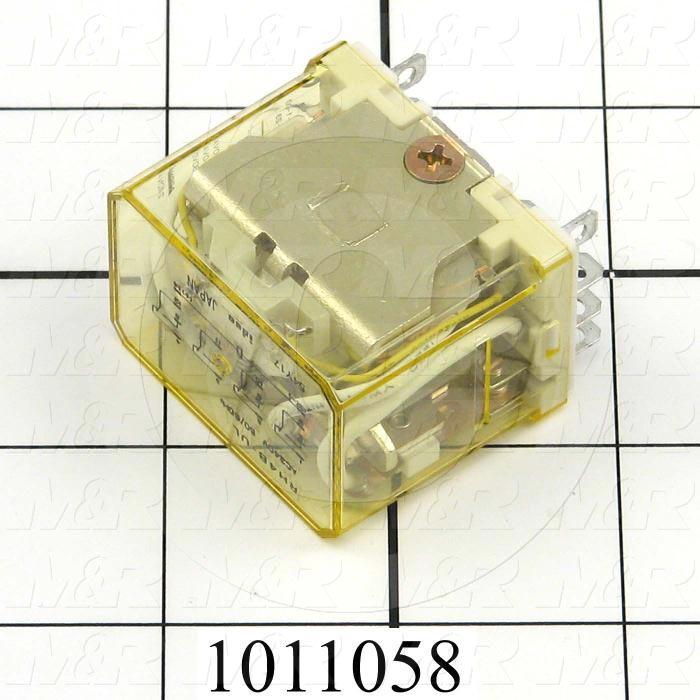 Control Relay, 4 Poles, 230VAC Coil Voltage, 4PDT, with Indicator Light, 10A, 230VAC