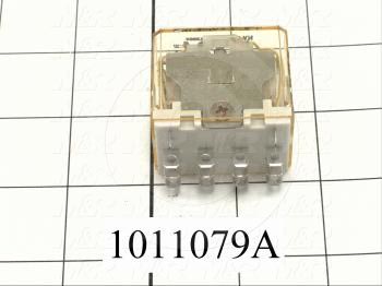 Control Relay, 4 Poles, 24VAC Coil Voltage, 4PDT, with Indicator Light, 10A, 230VAC