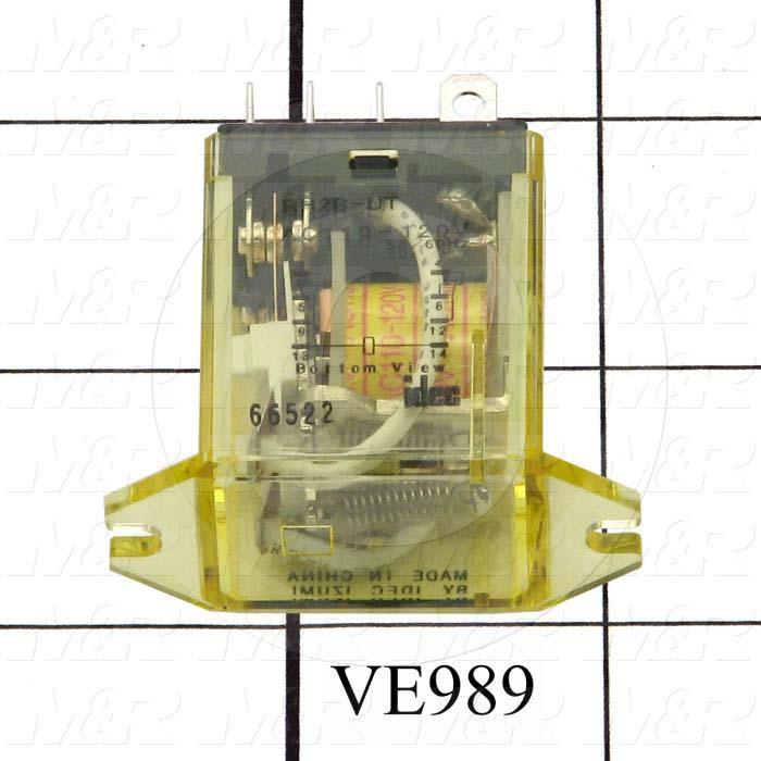 Control Relay, DPDT, 120VAC