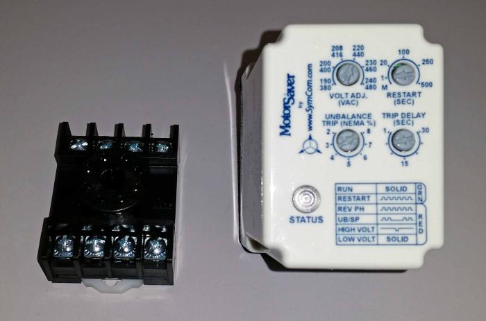 Control Relay, UNIVERSAL PHASE MONITOR, 10A