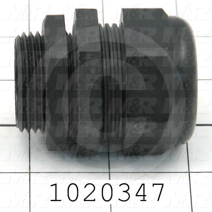 Cord Grip, Fitting, Straight, 0.71"-0.98" Cord Diameter Range, Nylon, 1" NPT