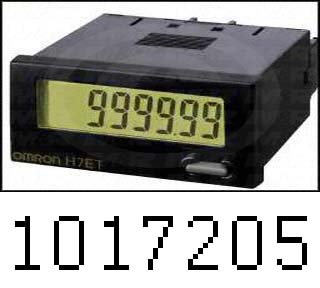 Counters, Total Counter, 8 Number of Digits, 5-30VDC, External and Manual Reset, Flush Mounting