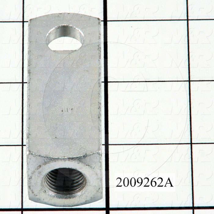 Cylinder Clevis, 1/2-20 Thread Size, 0.88 in. Width, 2.31" Length, .44" OD Pin Size