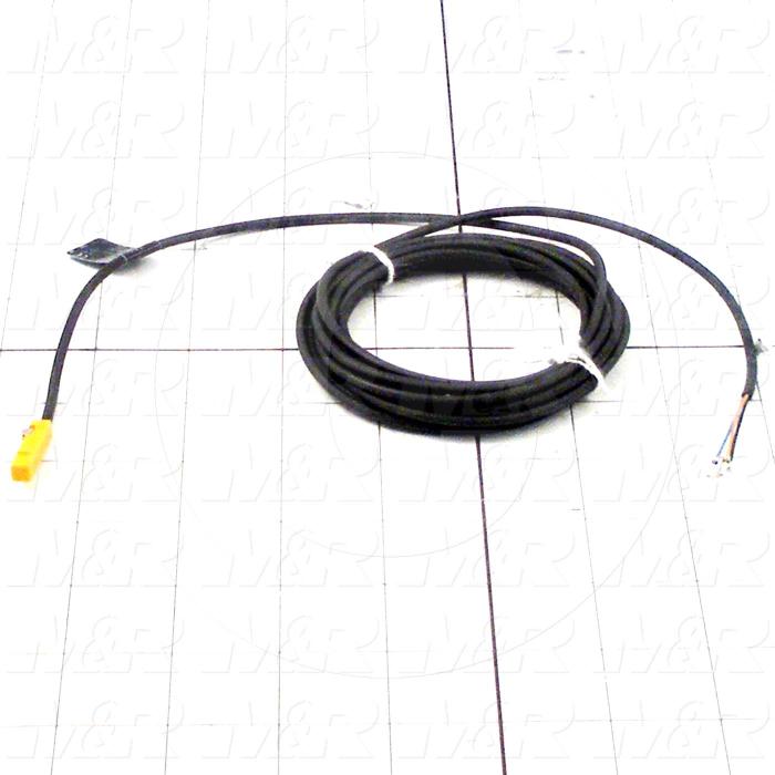 Cylinder Sensor, 3-Wire NPN, Normally Open, 3m Cable, 50mm Piston Diameter, 30VDC, With Strap