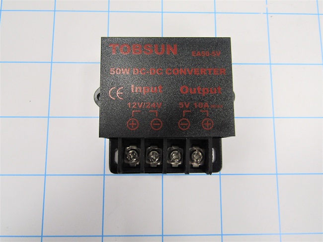 DC/DC Converter, 12/24VDC, 50W, 5VDC Output Voltage