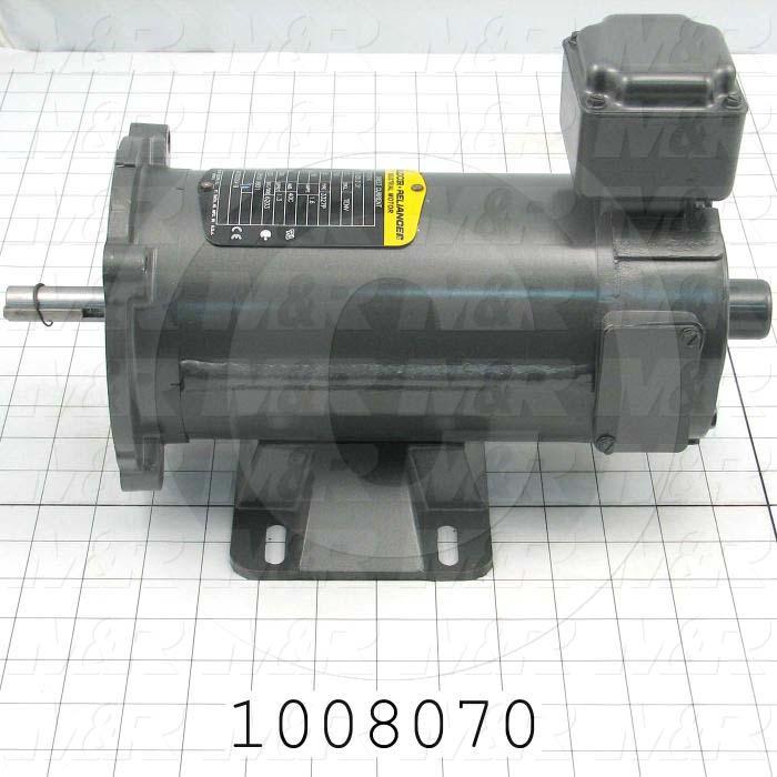 DC Motor, 1/3HP, 56C Frame, 1750 RPM, 180VDC, 1.6A