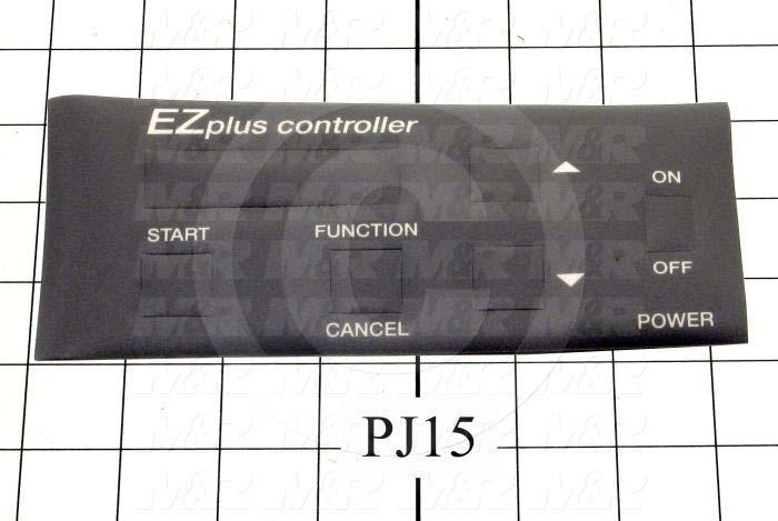 Decals & Documents, Control Panel Nameplate, 3-5/16"X 7-15/32" Size, Used On MSP2125