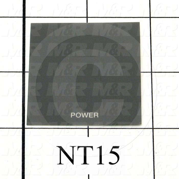 Decals & Documents, Power Modular Control Panel Nameplate, 3-7/16"X 3-11/16" Size, Used On 26-1KS Control Panel Assembly