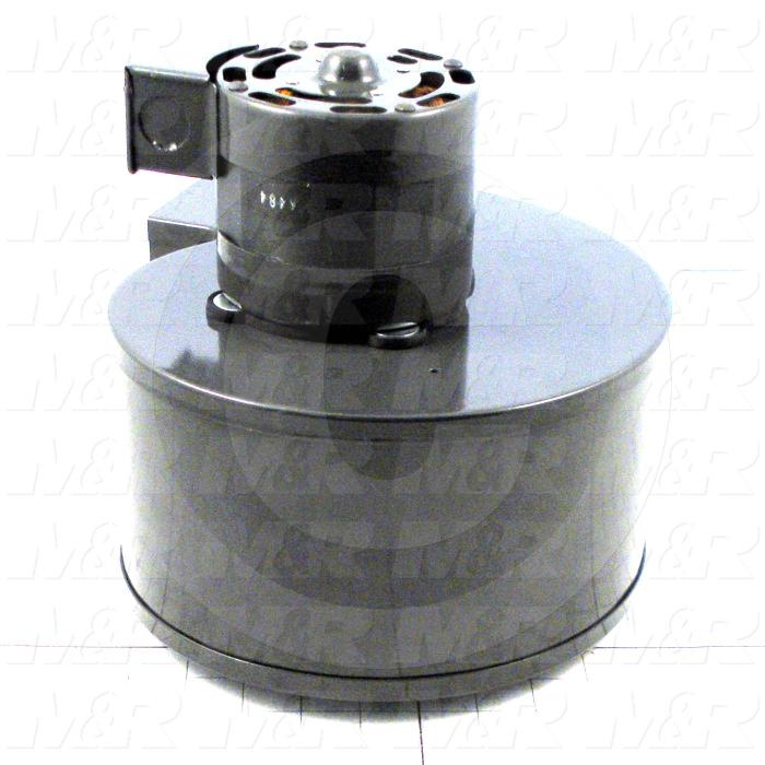 Direct Drive, Wheel Diameter 6-1/4", Max. RPM 1350, Voltage 230V 1PH 50Hz, With Thermal Protection, Temperature Rating 40C, Max. Air flow 500CFM, Bore Size 3/8 in., Motor HP 1/10 HP