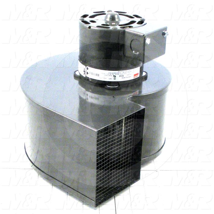 Direct Drive, Wheel Diameter 6-1/4", Max. RPM 1350, Voltage 230V 1PH 50Hz, With Thermal Protection, Temperature Rating 40C, Max. Air flow 500CFM, Bore Size 3/8 in., Motor HP 1/10 HP