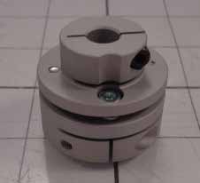 Disc Type Coupling, Type Single Flex, Hub # 1 Bore 8mm, Hub # 1 Outer Diameter 34mm, Hub # 2 Bore 14mm, Hub # 2  Outer Diameter 34mm, Overall Length 27.30mm, Clamping Style Clamp