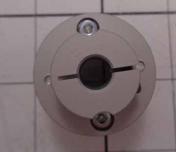 Disc Type Coupling, Type Single Flex, Hub # 1 Bore 8mm, Hub # 1 Outer Diameter 34mm, Hub # 2 Bore 14mm, Hub # 2  Outer Diameter 34mm, Overall Length 27.30mm, Clamping Style Clamp