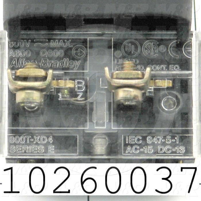 Emergency-Stop Switch, Push-Pull/Twist Release, 1NC