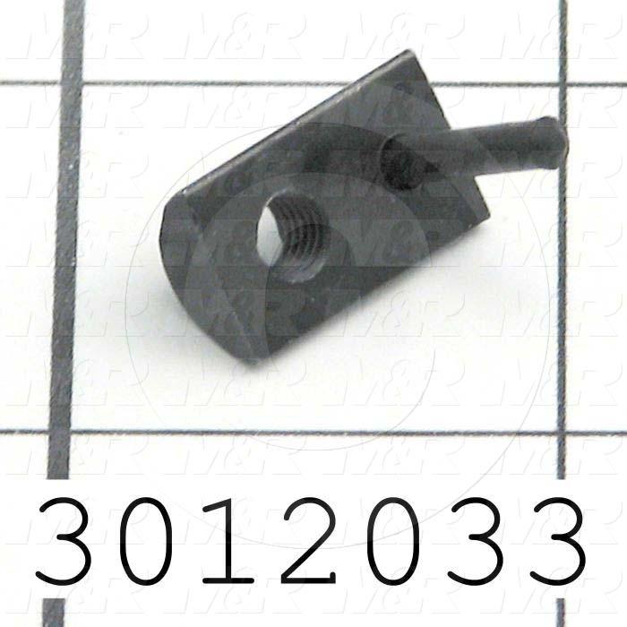 Extrusions and Accessories, Drop-In T-Nut, 10-32 Thread Size, Black Zinc