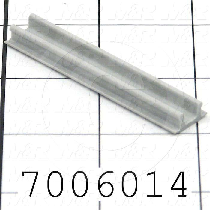 Extrusions and Accessories, T-Slot Cover, For 80/20 Extrusion, Plastic, Gray Color