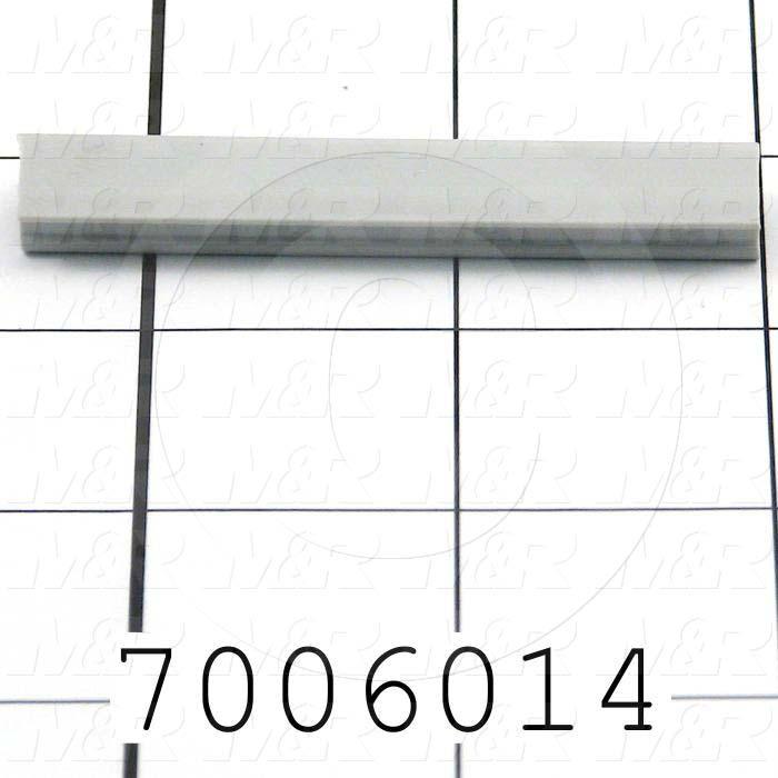 Extrusions and Accessories, T-Slot Cover, For 80/20 Extrusion, Plastic, Gray Color