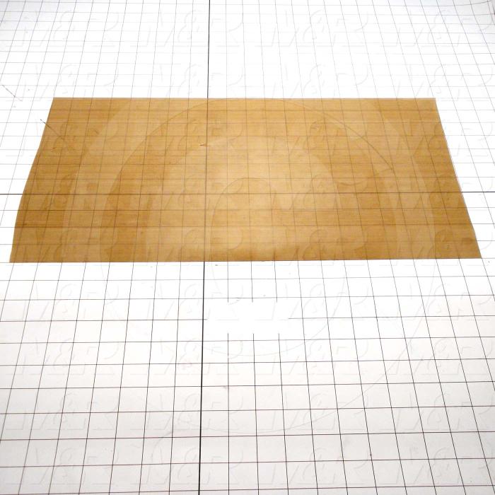 Fabric, Teflon Coated Fiberglass Fabric, 0.003", 11", 20.00", Natural Brown/Tan, 550'F