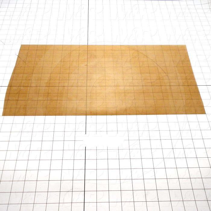 Fabric, Teflon Coated Fiberglass Fabric, 0.003", 11", 20.00", Natural Brown/Tan, 550'F